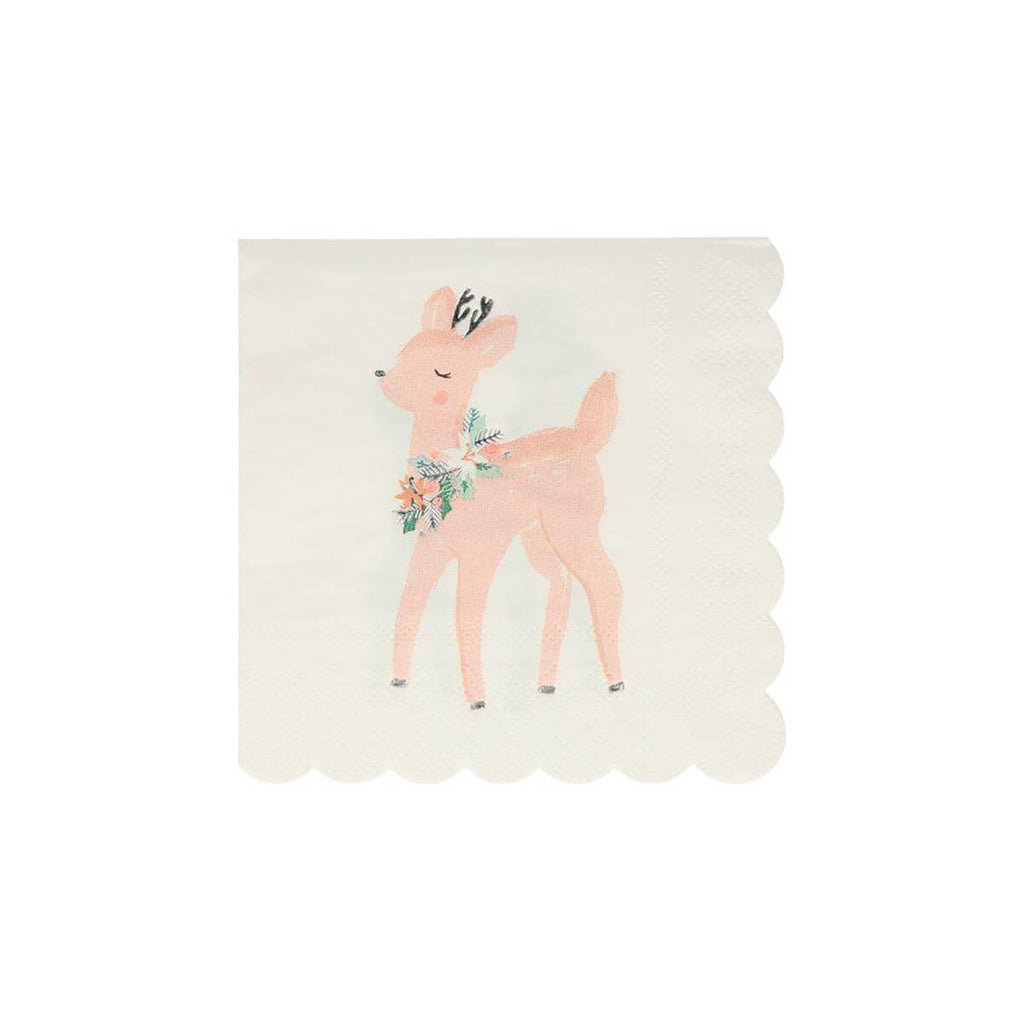 Pastel Deer Small Party Napkins by Meri Meri