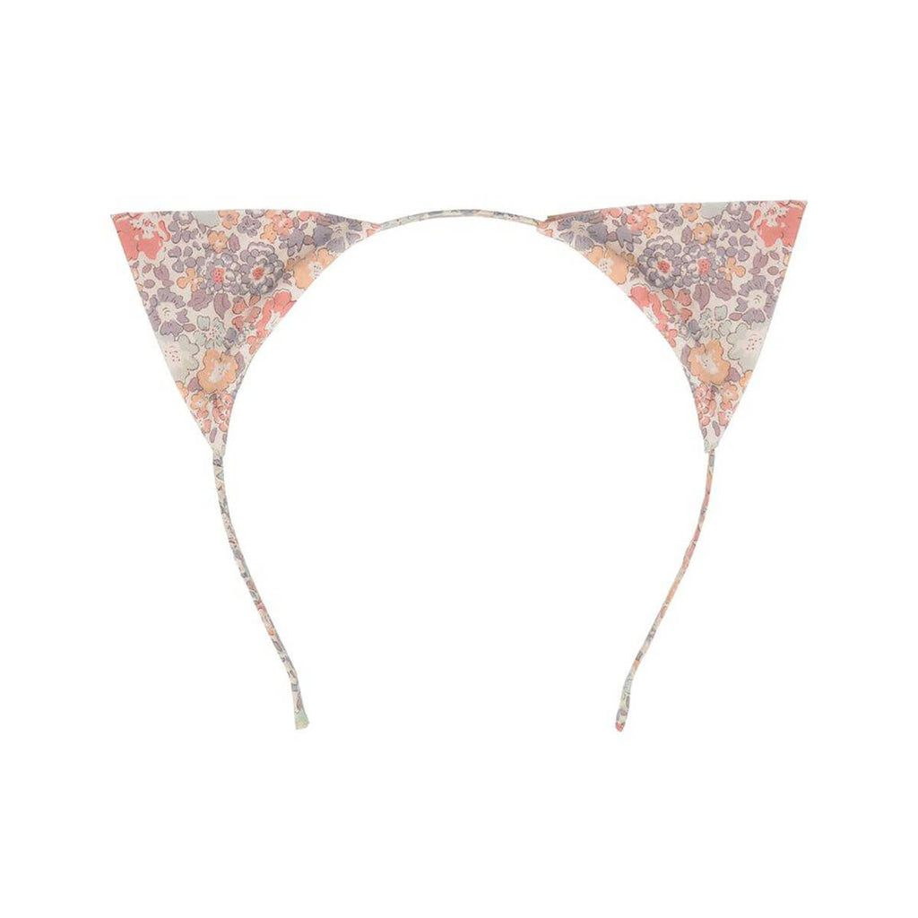 Cat Ear Headband in Floral and Gold by Meri Meri