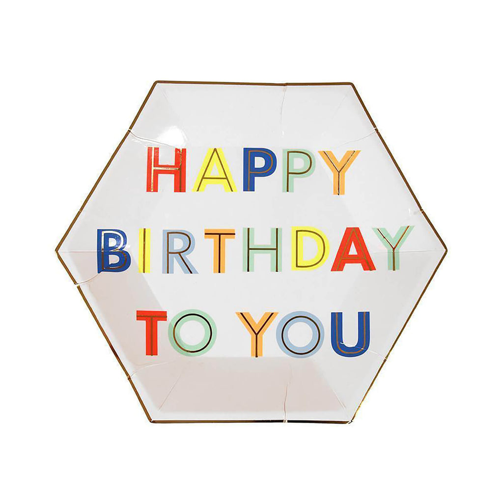Happy Birthday to You Small Plates by Meri Meri