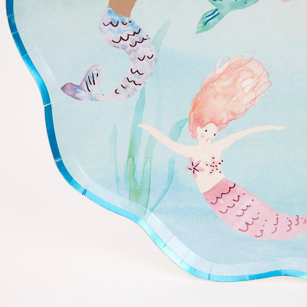 Mermaids Swimming Party Plates by Meri Meri
