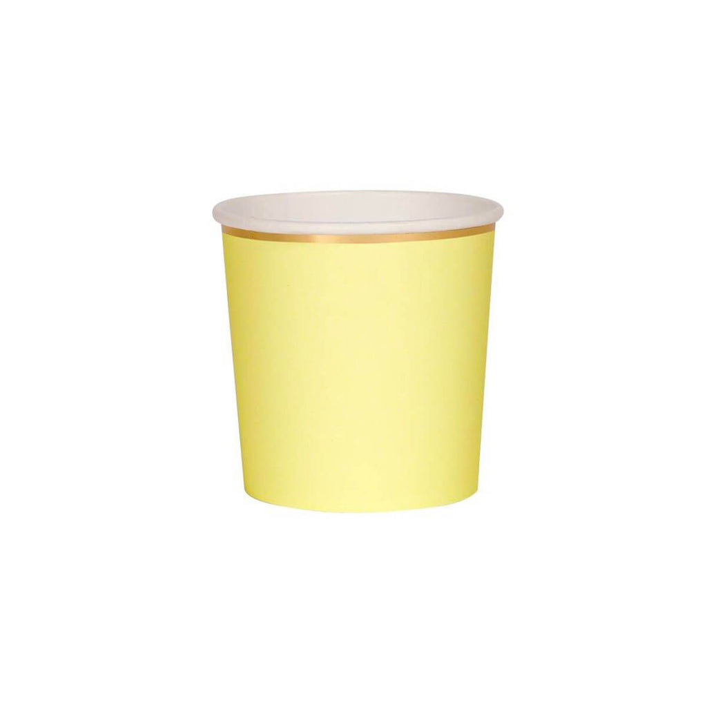 Pale Yellow Tumbler Cups by Meri Meri