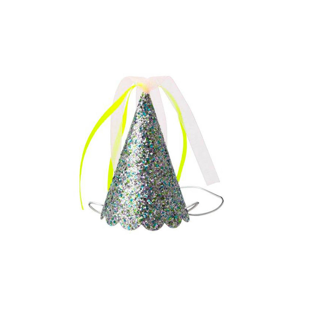 Silver Sparkle Mini Party Hats by Meri Meri