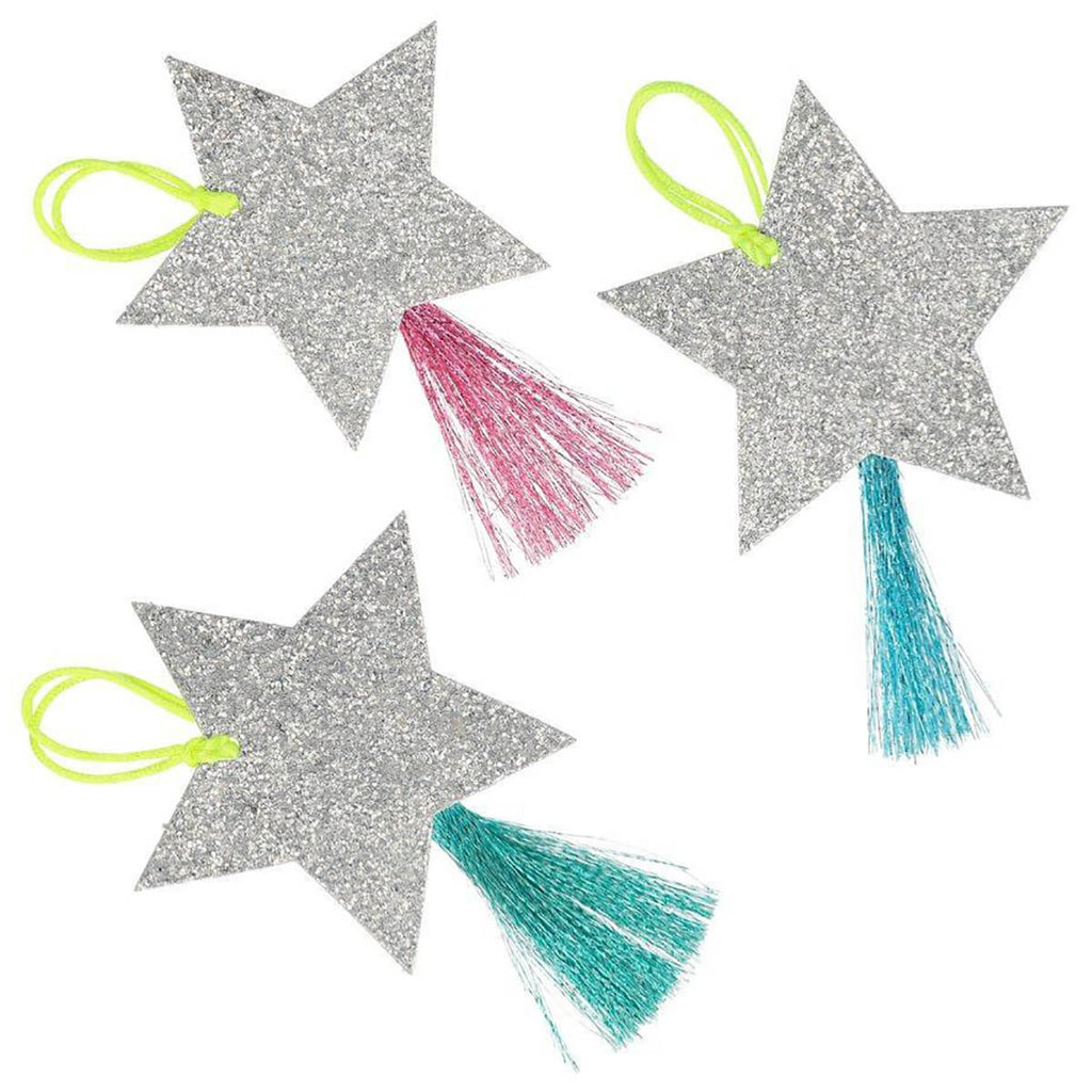 Silver Sparkle Star Gift Tags by Meri Meri