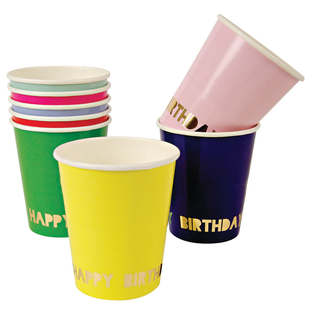 Happy Birthday Party Cups by Meri Meri