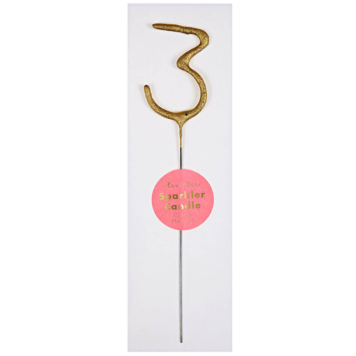 Numbered Sparkler Candles in Gold by Meri Meri