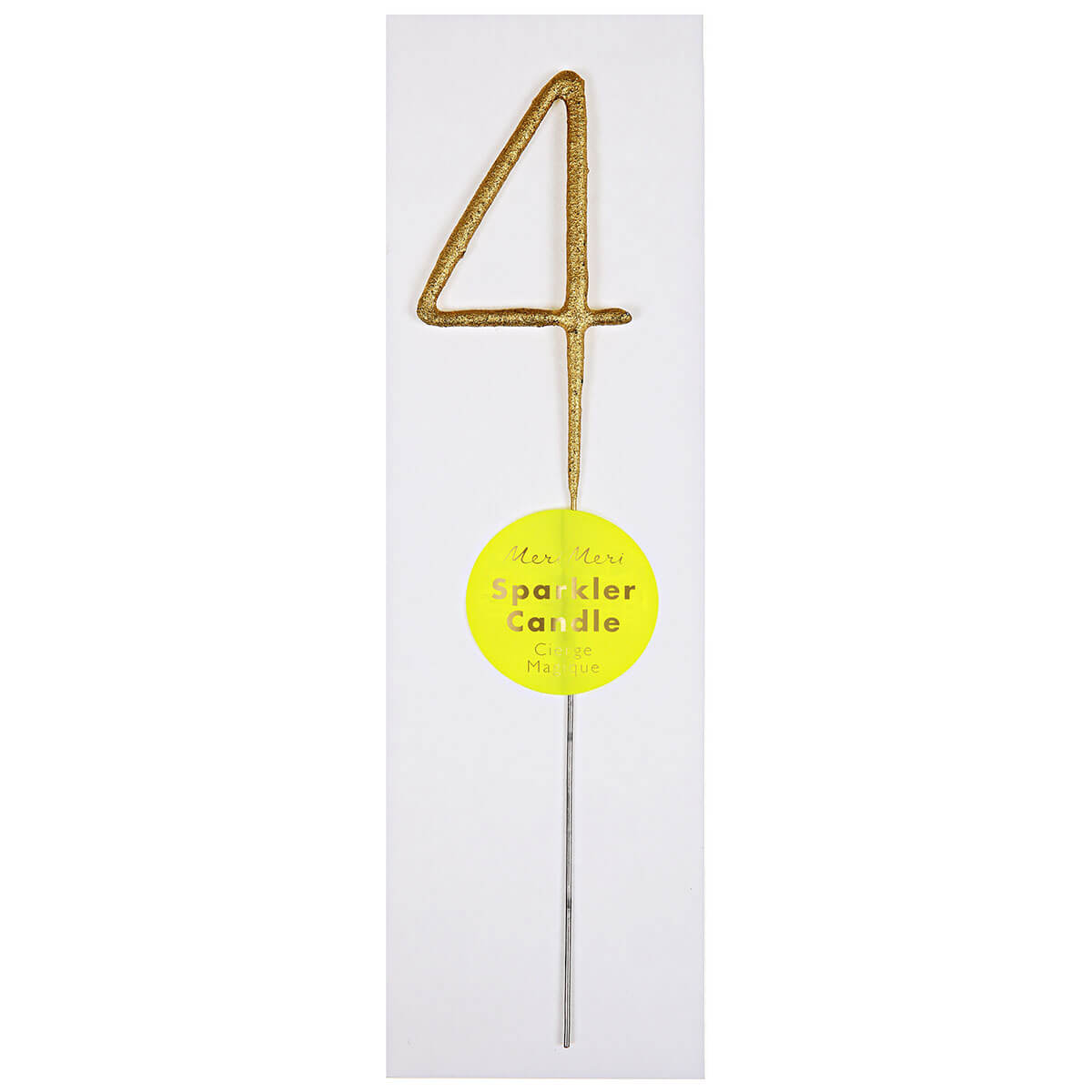 Numbered Sparkler Candles in Gold by Meri Meri