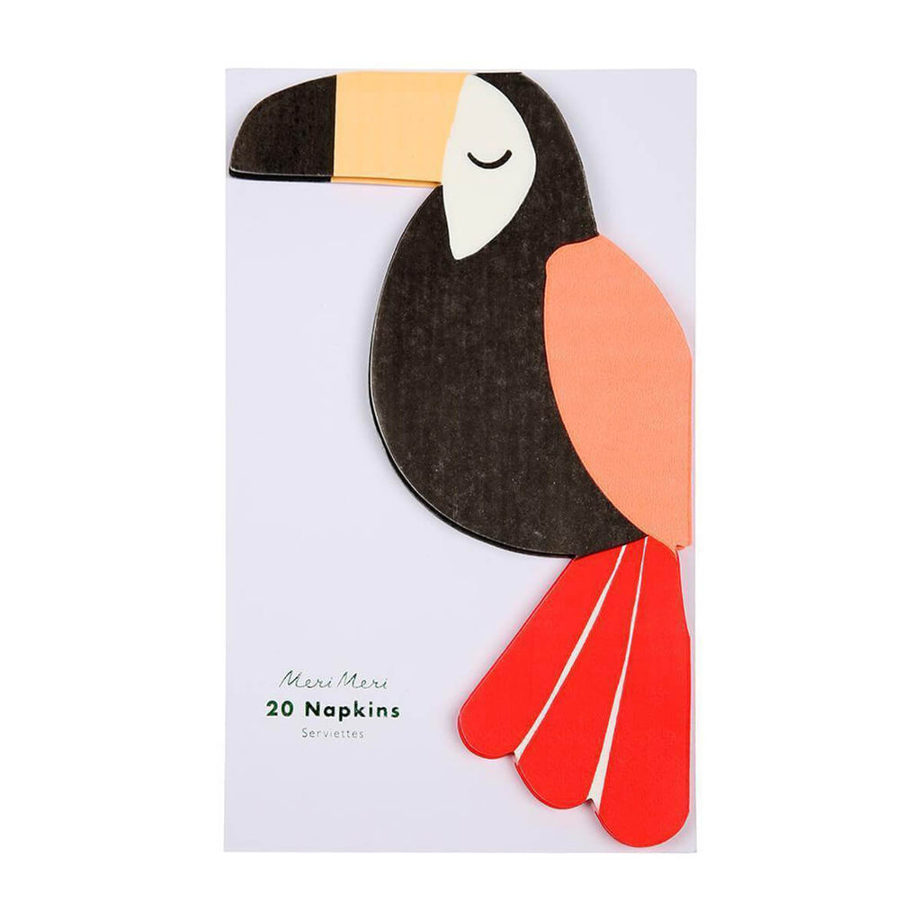Toucan Shaped Party Napkins by Meri Meri