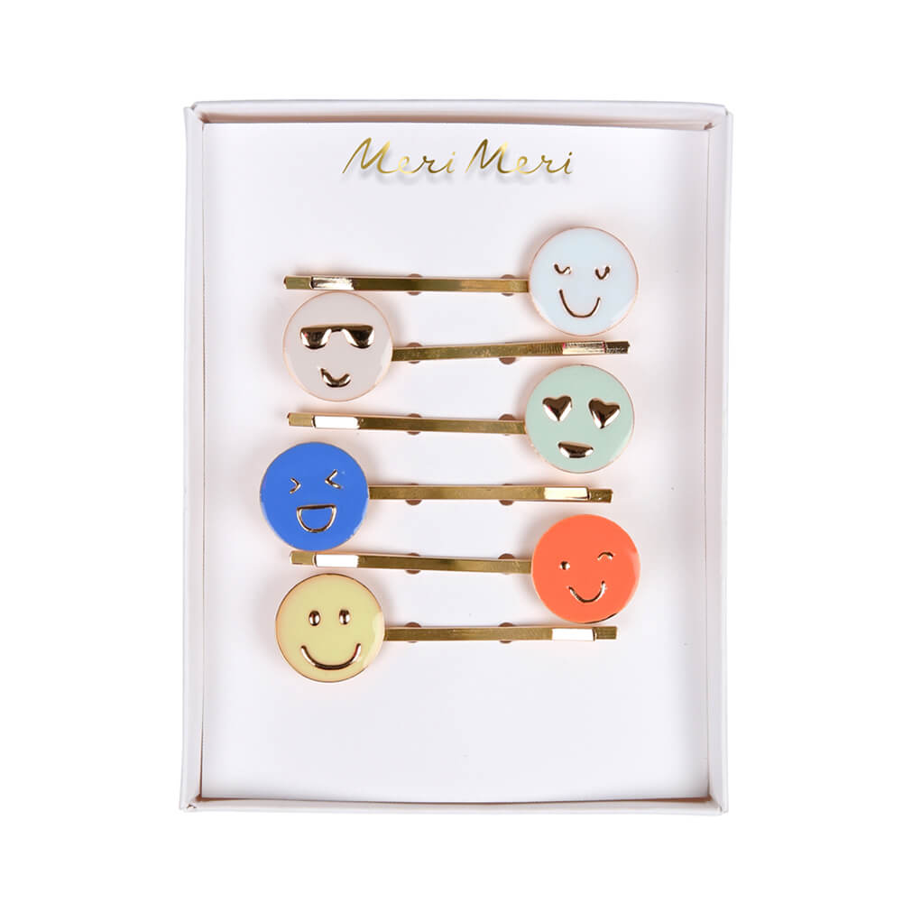 Emoji Enamel Hairclips by Meri Meri