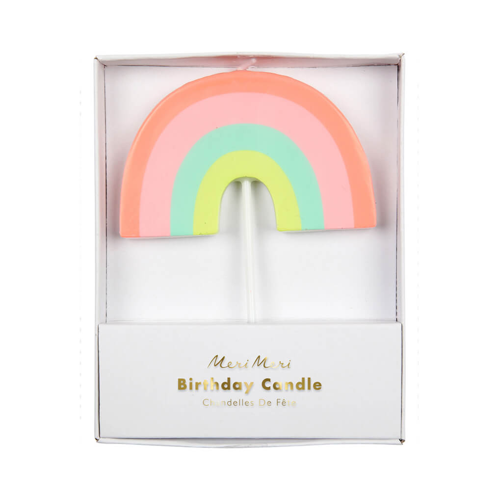 Rainbow Shaped Birthday Candle by Meri Meri