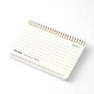 Ring Memo B7 Notebook in White by Midori