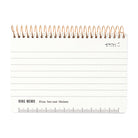 Ring Memo B7 Notebook in White by Midori
