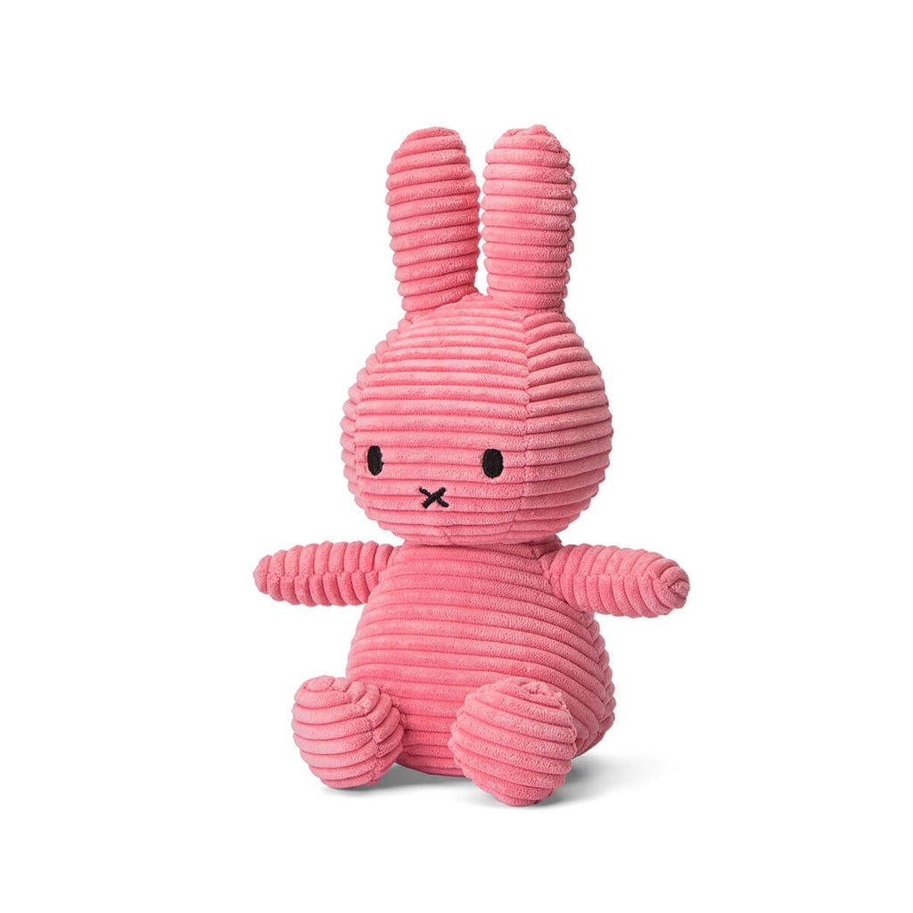 Small Corduroy Miffy in Bubblegum Pink (23cm) by Bon Ton Toys