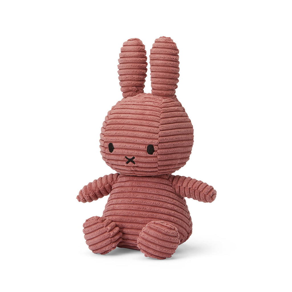 Small Corduroy Miffy in Dusty Rose (23cm) by Bon Ton Toys