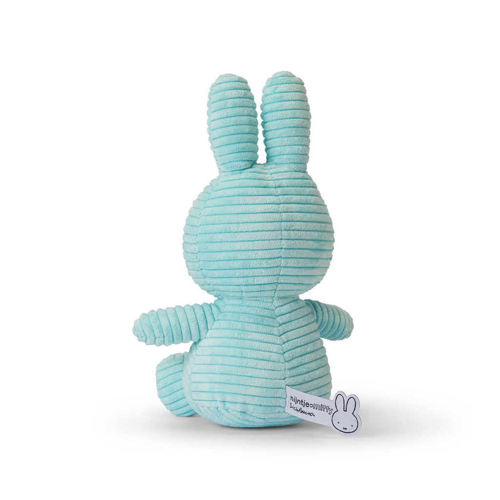Small Corduroy Miffy in Turquoise (23cm) by Bon Ton Toys