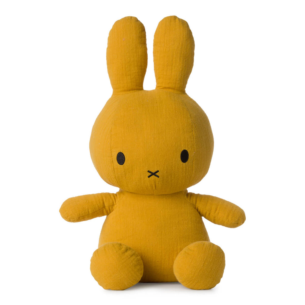 Large Muslin Miffy in Yellow (33cm) by Bon Ton Toys