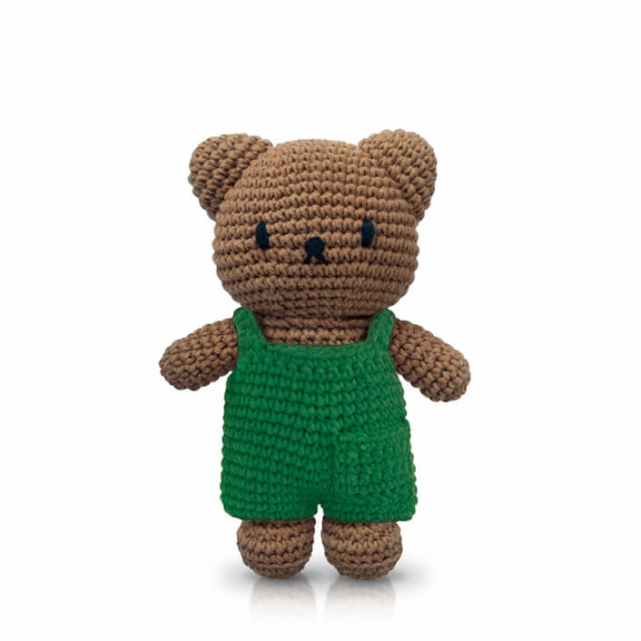 Boris In His Green Overall by Miffy Handmade