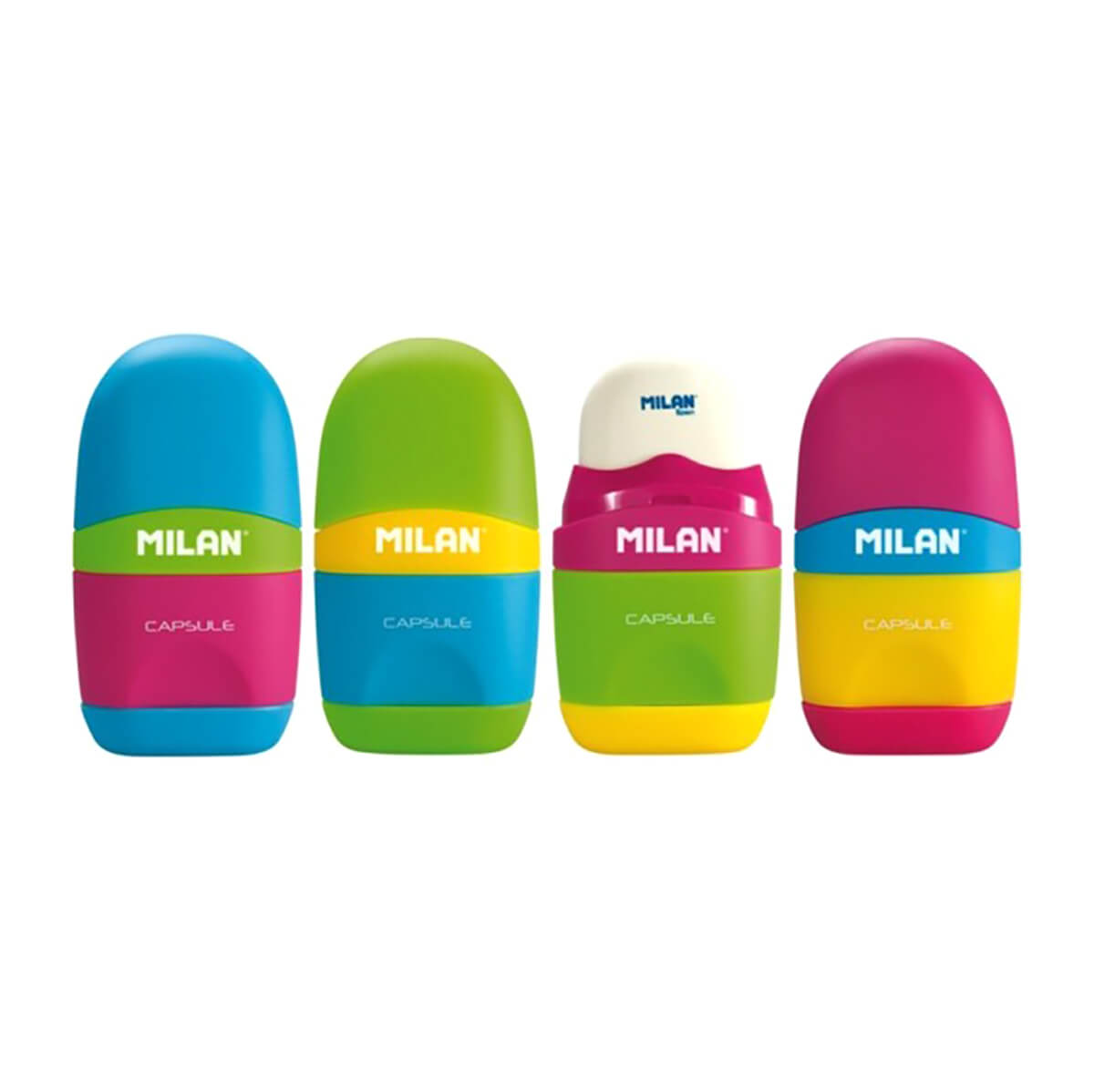Mix Capsule Sharpener And Eraser by Milan