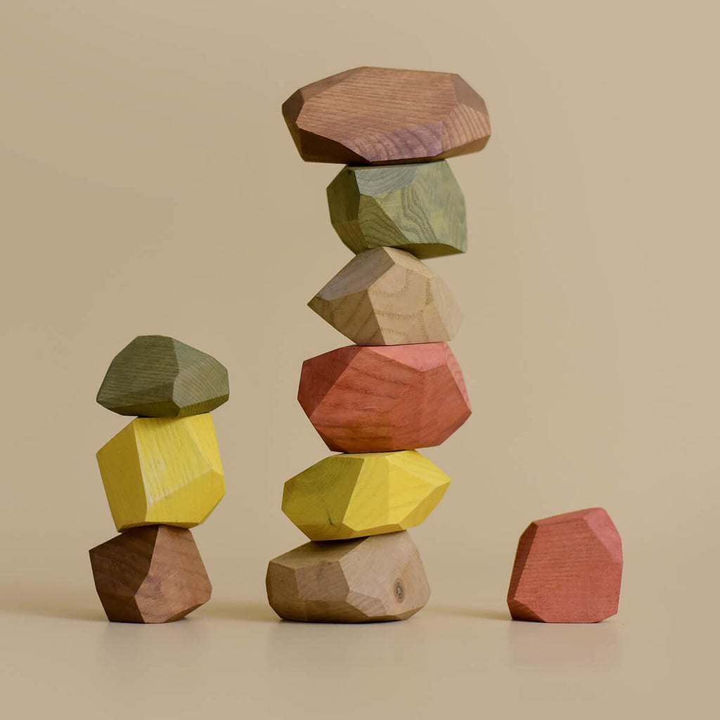 Balancing Stones in Earthy Colours by MinMin Copenhagen