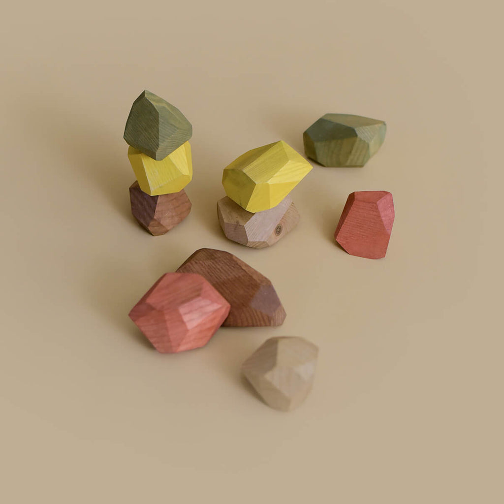 Balancing Stones in Earthy Colours by MinMin Copenhagen