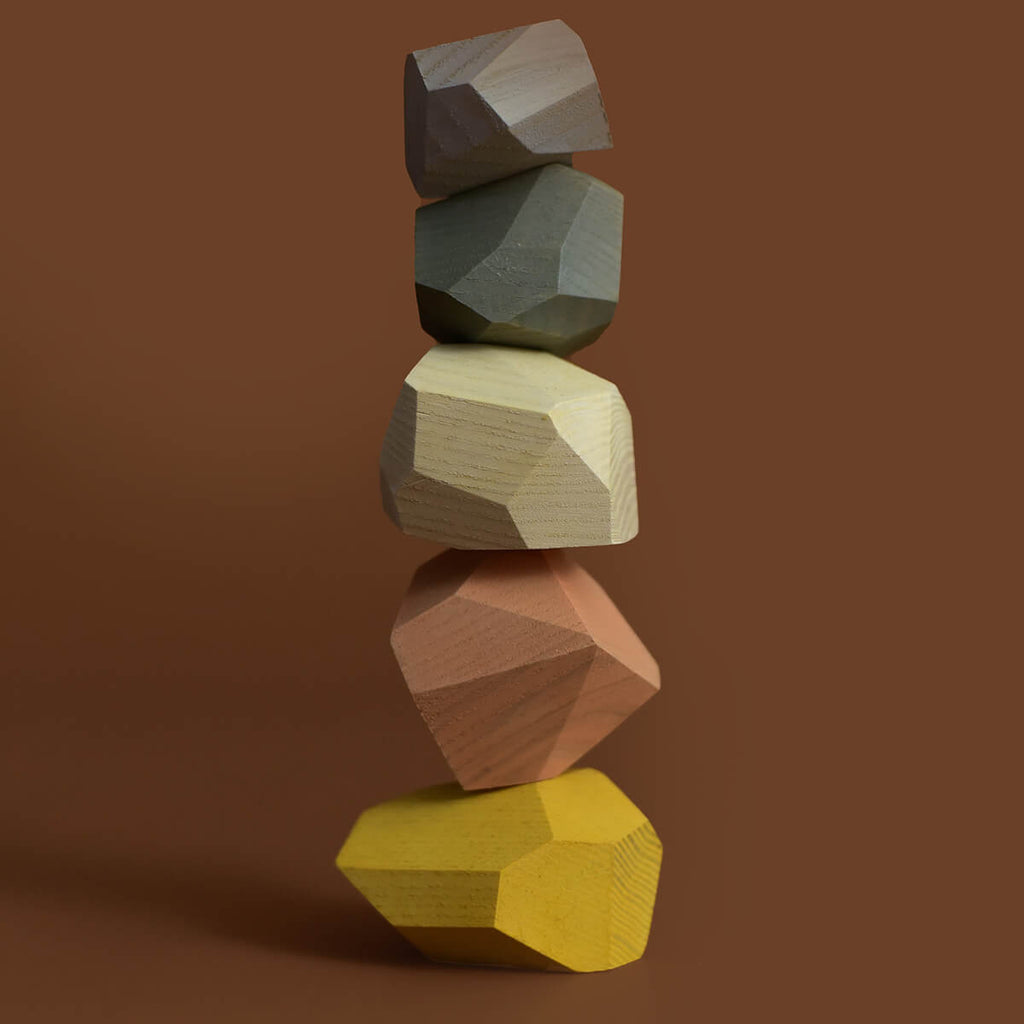 Balancing Stones in Pastel Colours by MinMin Copenhagen