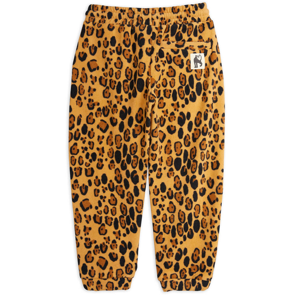 Leopard Fleece Trousers by Mini Rodini