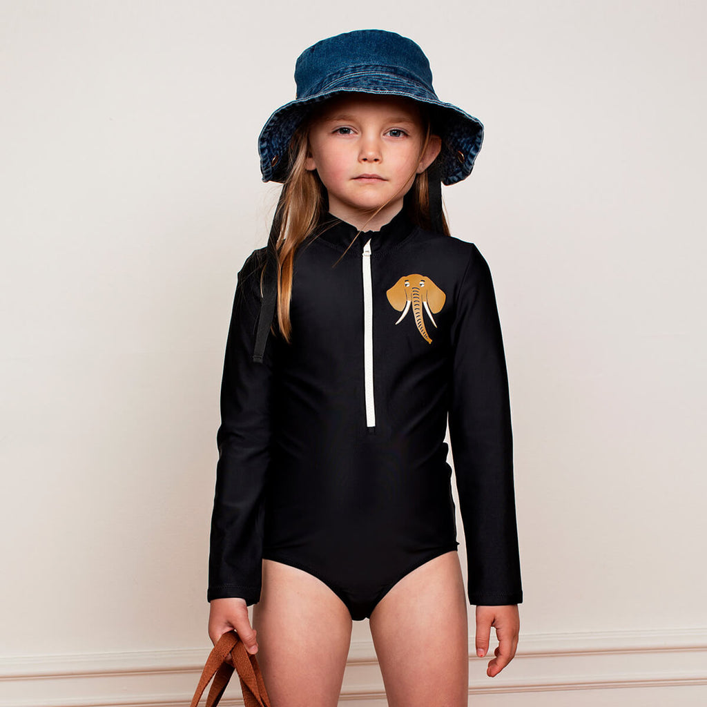 Elephant UV Long Sleeve Swimsuit by Mini Rodini