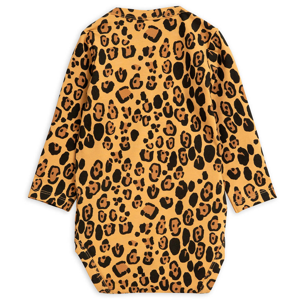 Basic Leopard Bodysuit in Tencel by Mini Rodini