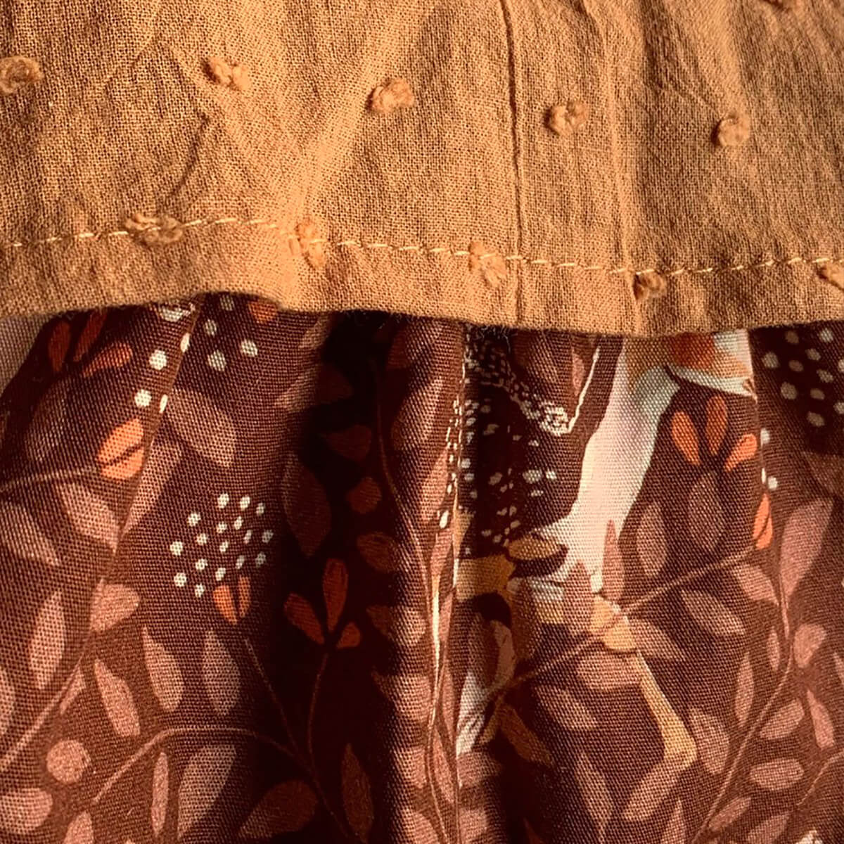 Coline Outfit (34cm Doll) in Deer Print / Brown Sugar by Minikane