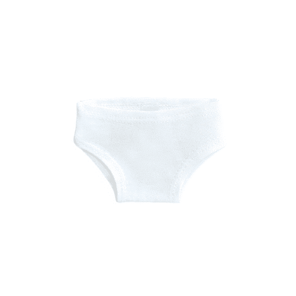 Cotton Underwear (34cm Doll) in White by Minikane X Paola Reina