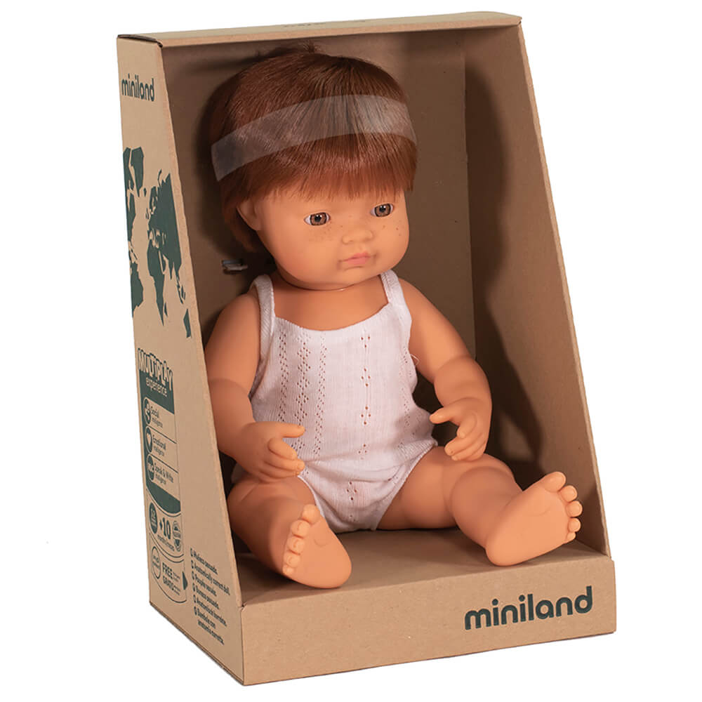 Red Haired Boy Doll (38cm Caucasian) by Miniland