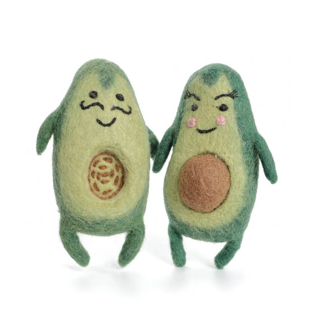 Mr and Mrs Avocado Felt Toy by Amica
