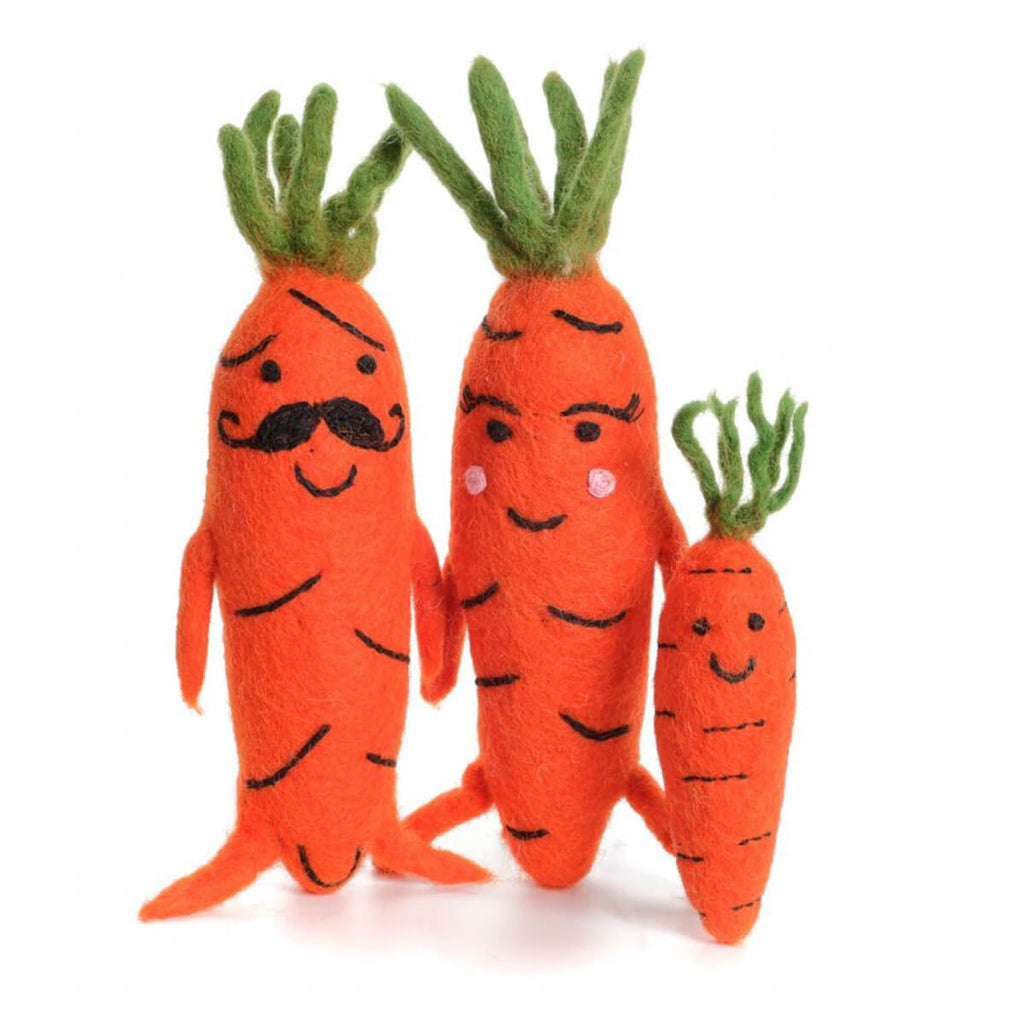 Mr and Mrs Carrot Felt Toy by Amica