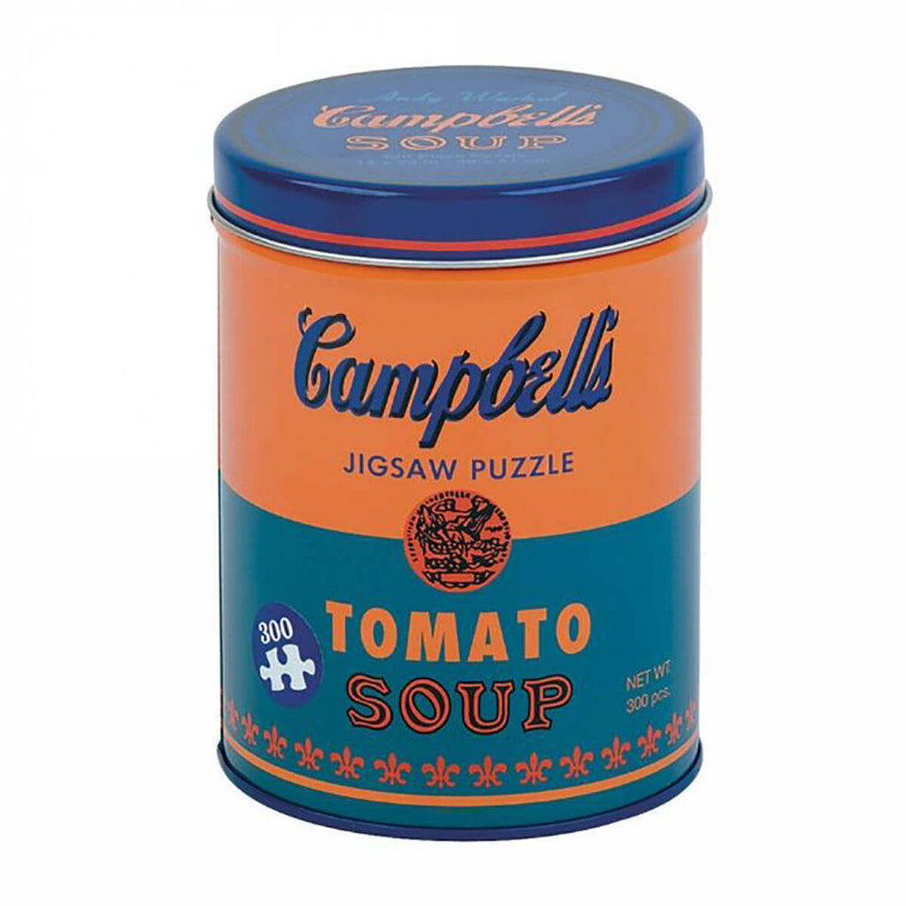 Andy Warhol Soup Can Orange Aqua 300 Piece Puzzle by Mudpuppy
