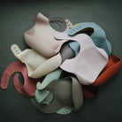 Silicone Baby Bib in Blush by Mushie