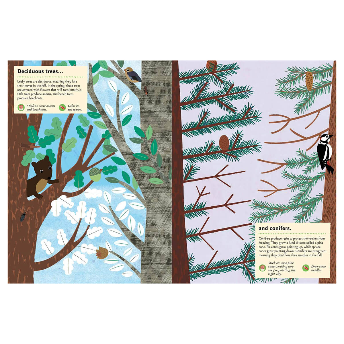 My Nature Sticker Activity Book: In The Forest by Olivia Cosneau