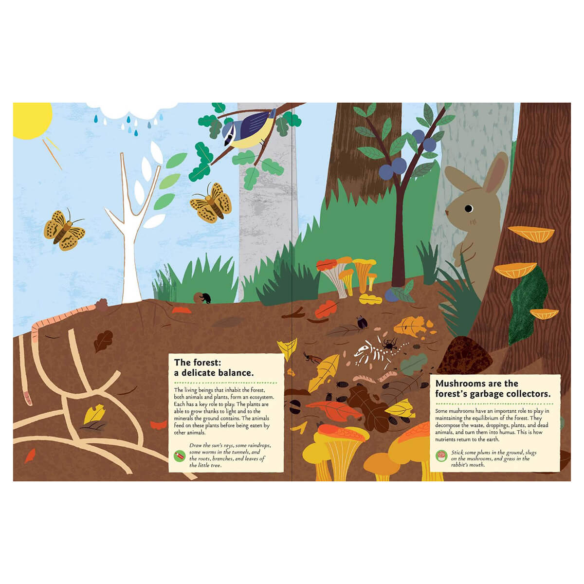 My Nature Sticker Activity Book: In The Forest by Olivia Cosneau