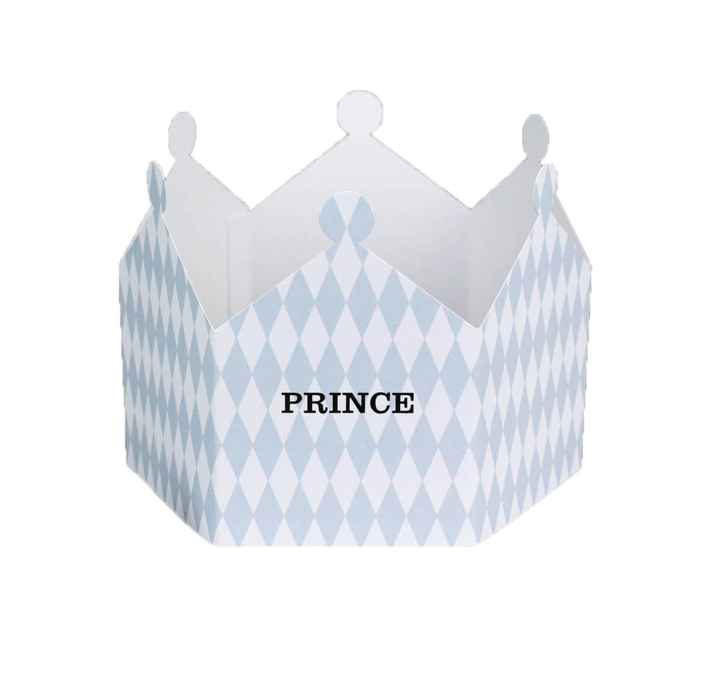 Prince Harlequin Crown Greetings Card by Nancy & Betty Studio