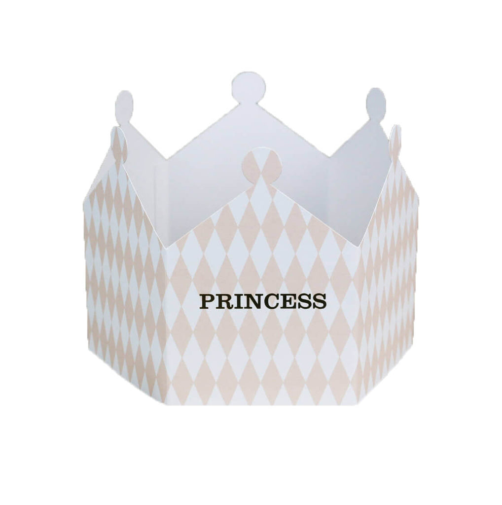 Princess Harlequin Crown Greetings Card by Nancy & Betty Studio
