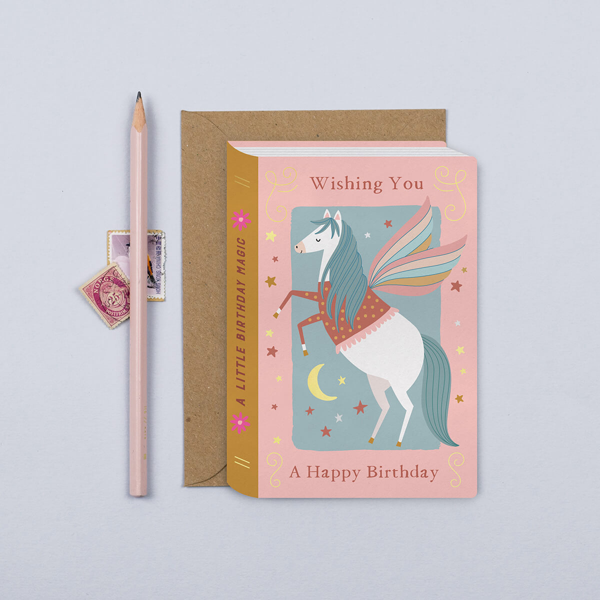 Fairytale Pegasus Greetings Card by Mifkins
