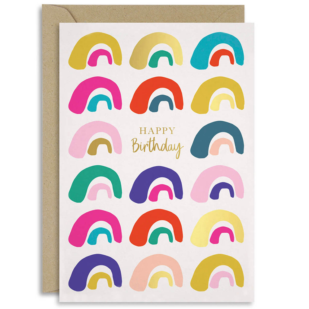 Rainbows Birthday Greetings Card by Natalie Alex