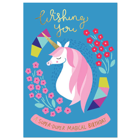 Magical Birthday Greetings Card by Natalie Alex