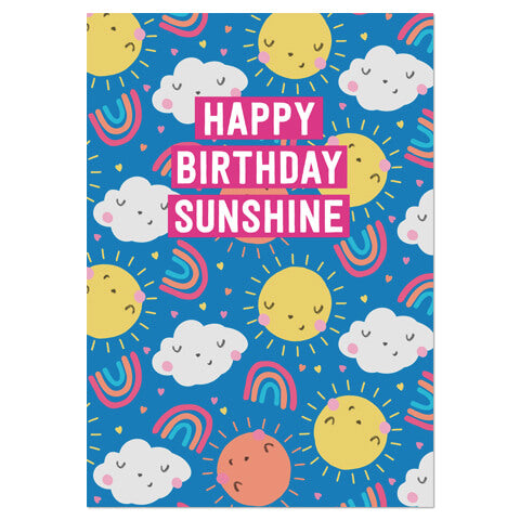 Sunshine Greetings Card by Natalie Alex