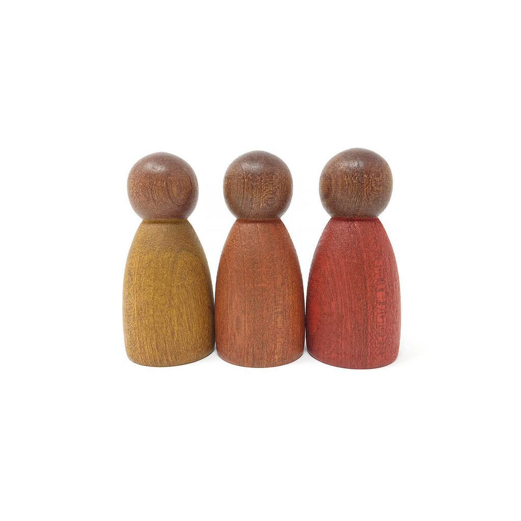 3 Nins of Wood in Dark Warm Colours by Grapat