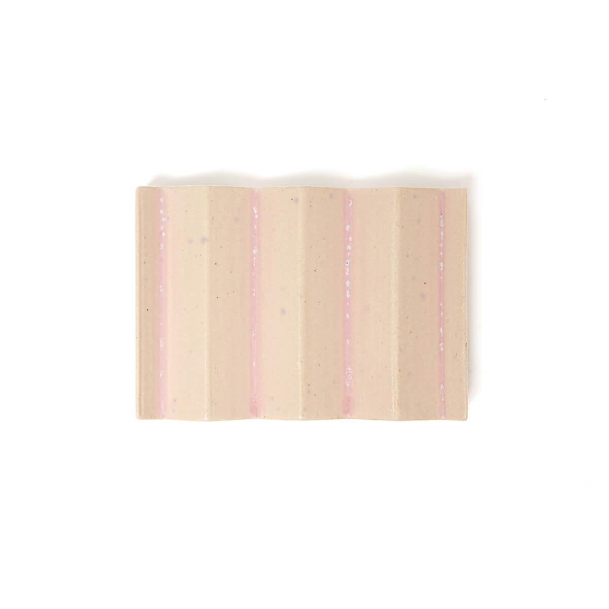 Rocky M. Handmade Ceramic Soap Dish in Pastel Pink by Oba Studios