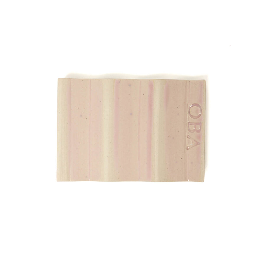 Rocky M. Handmade Ceramic Soap Dish in Pastel Pink by Oba Studios