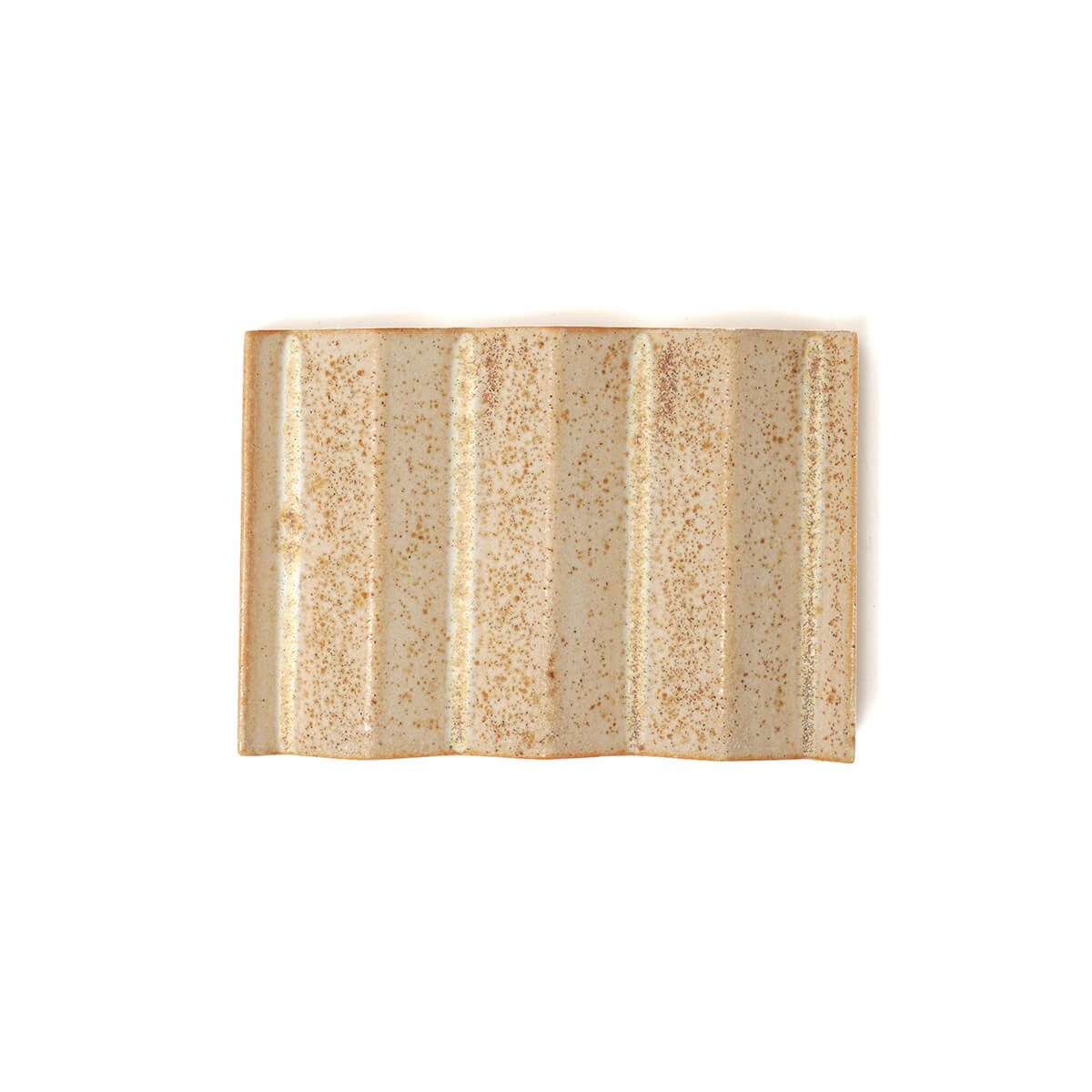 Rocky M. Handmade Ceramic Soap Dish in Sand by Oba Studios