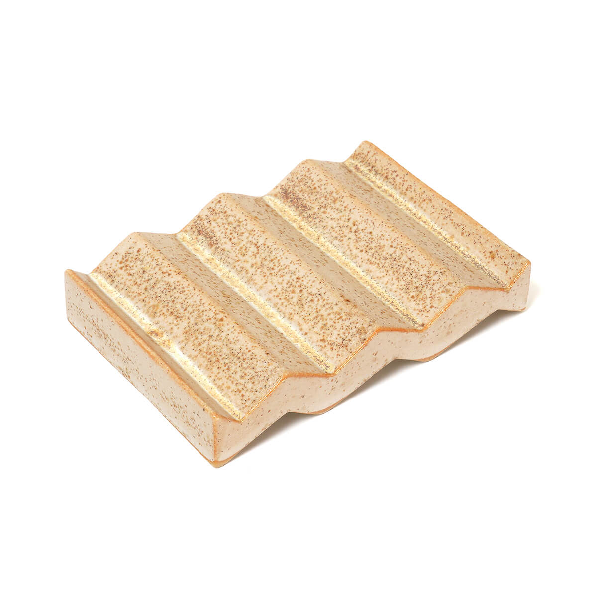 Rocky M. Handmade Ceramic Soap Dish in Sand by Oba Studios