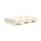 Rocky M. Handmade Ceramic Soap Dish in White by Oba Studios