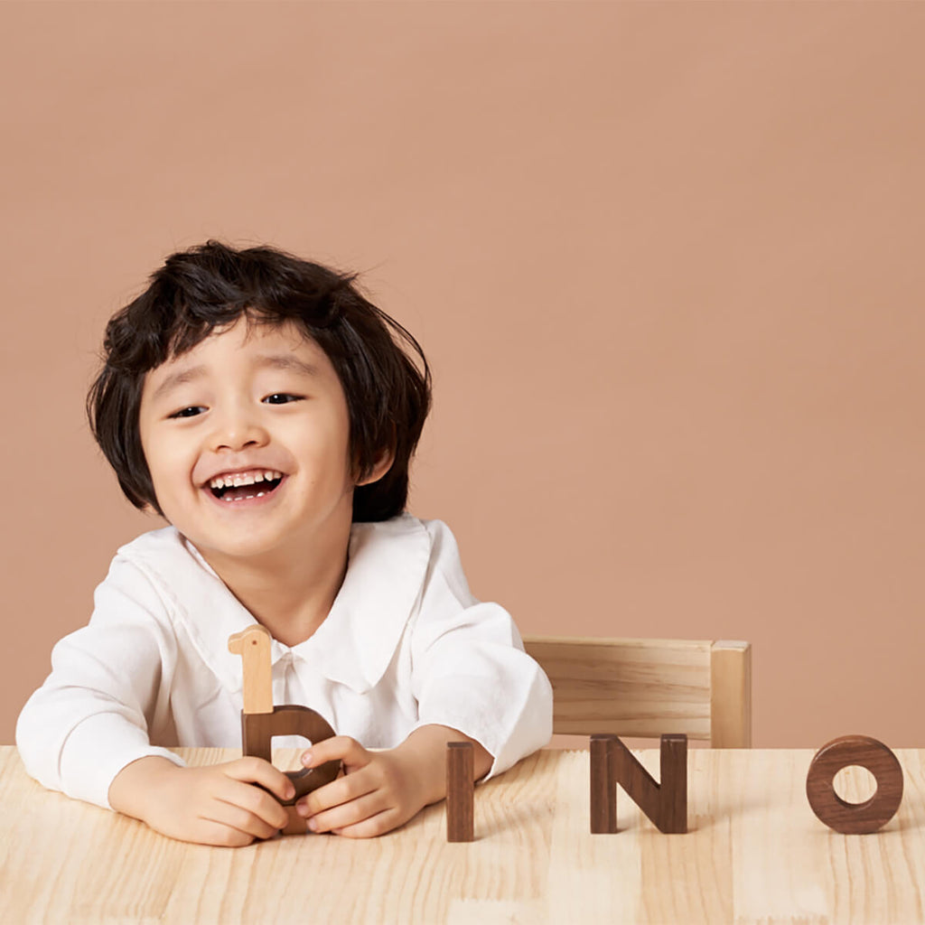 Alphabet Wooden Blocks Play Set by Oioiooi