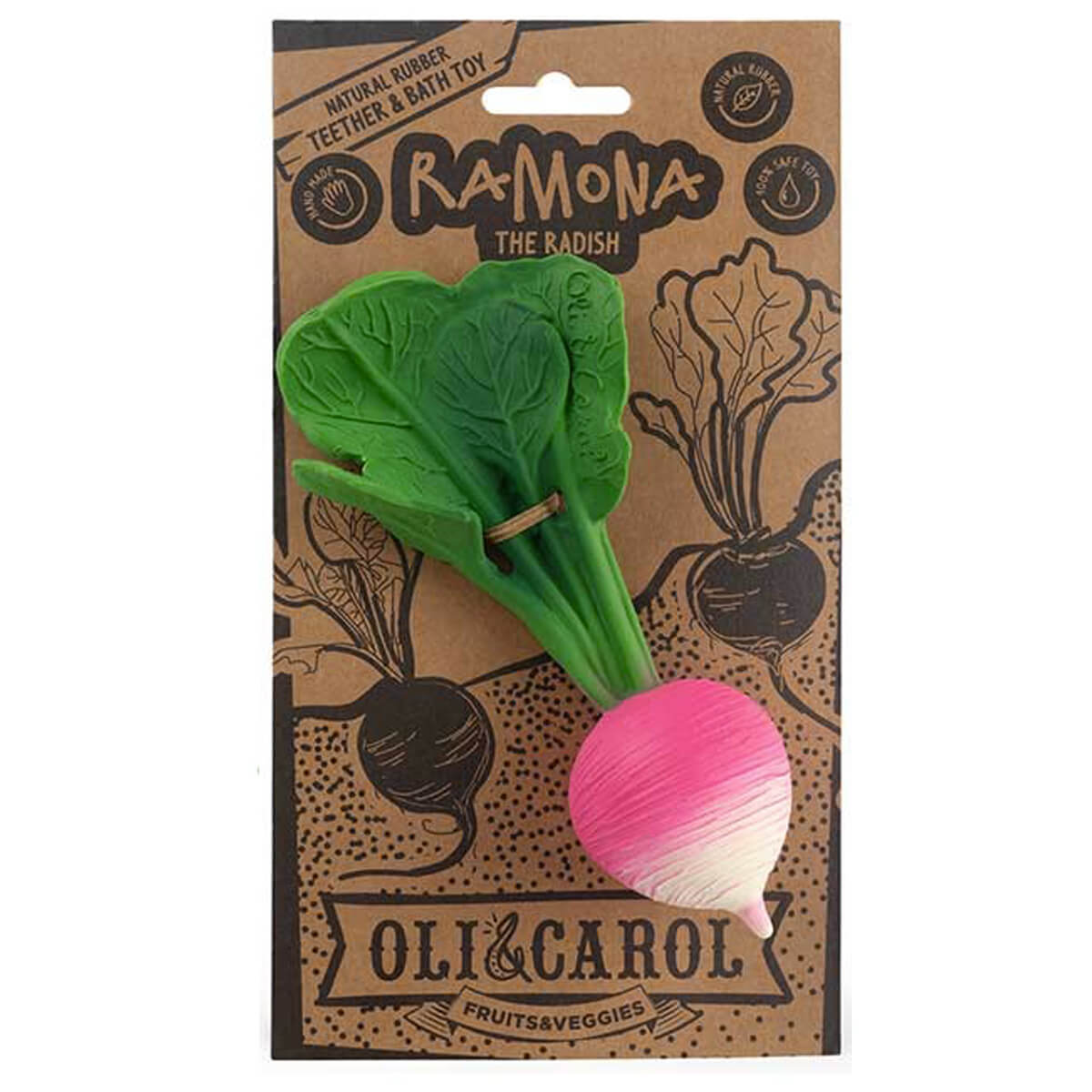 Ramona Radish Teether by Oli & Carol